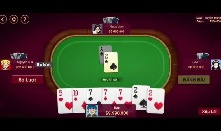 Bàn chơi Tiến Lên Miền Nam Tại Nhà Cái V9Bet