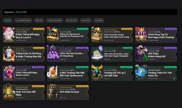 Vô vàn các chương trình khuyến mãi V9Bet hấp dẫn tặng hội viên